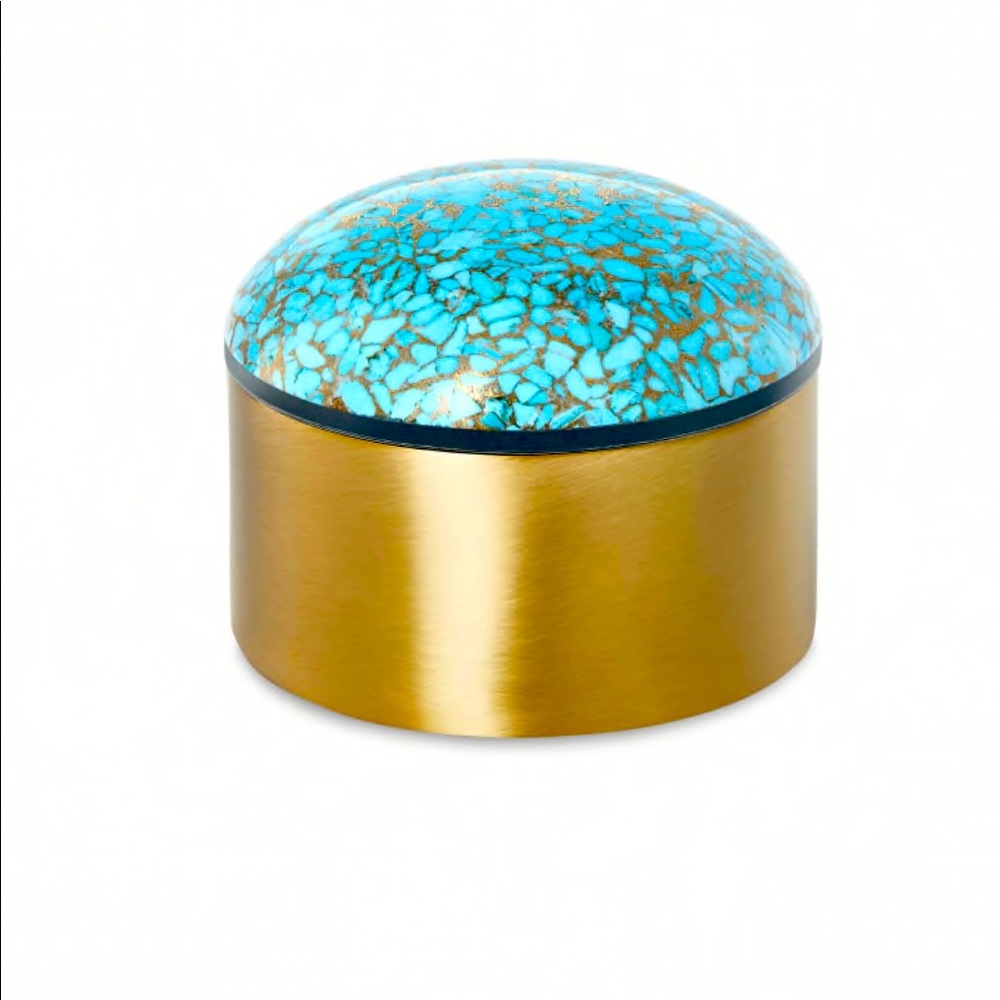 Kendra Scott Bronze and Turquoise Keepsake Box NWT